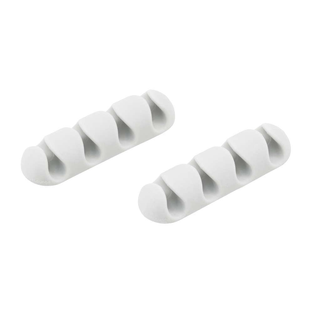 Bluelounge CableDrop Multi-Cable Router Clips, White, Pack Of