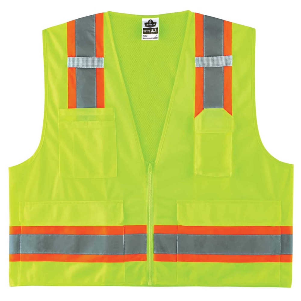 Ergodyne GloWear Safety Vest, 2-Tone Surveyors, Type-R Class