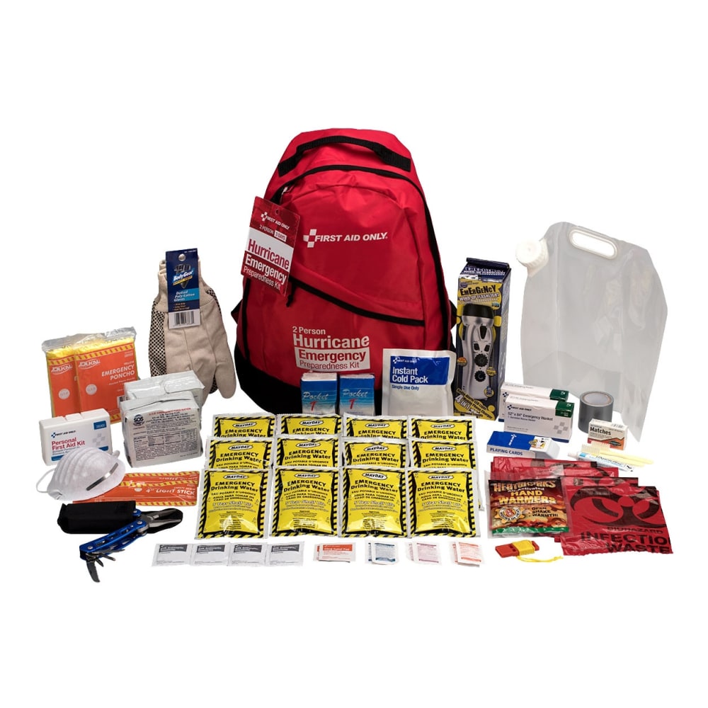 First Aid Only Emergency Preparedness Hurricane Backpack, 2