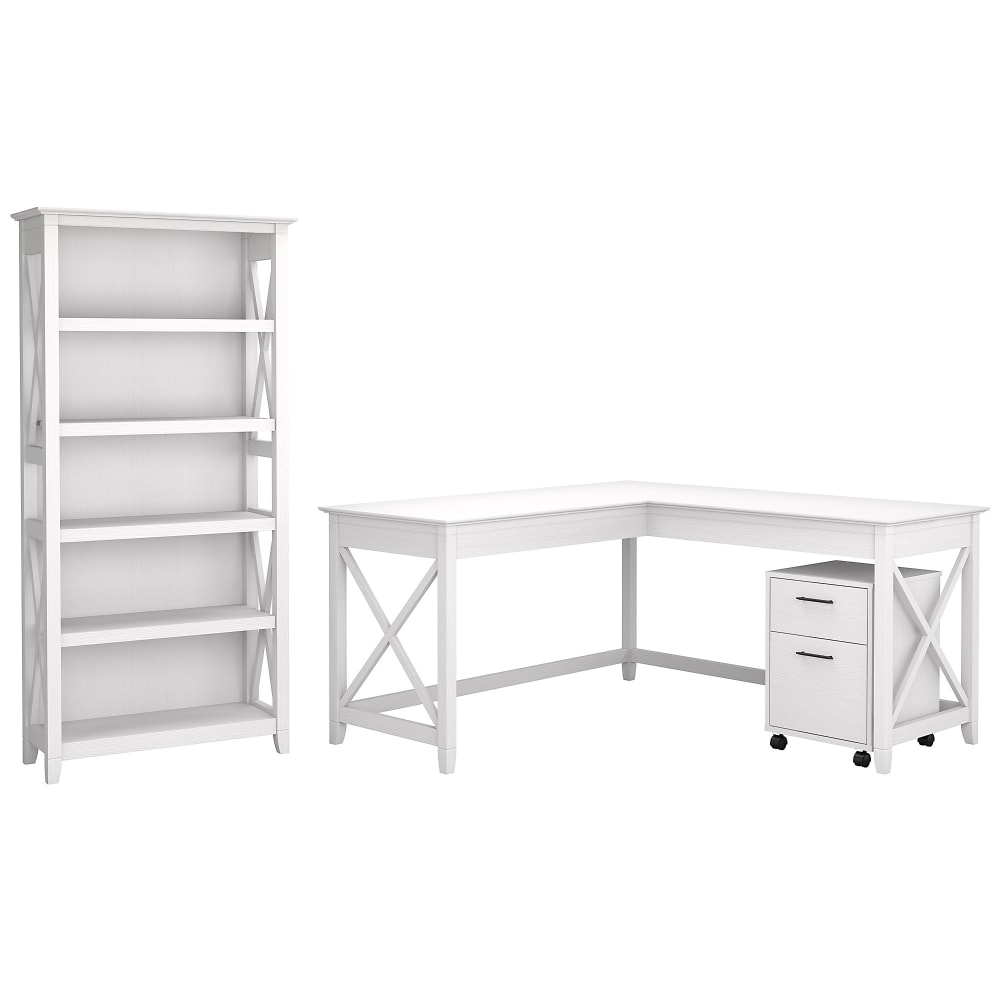 Bush Business Furniture Key West 60"W L-Shaped Corner