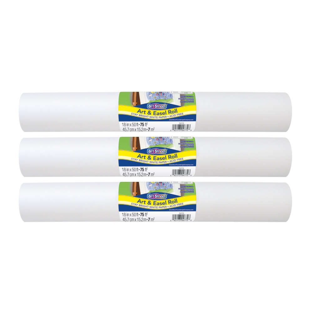 Art Street Art & Easel Roll, White, 18"