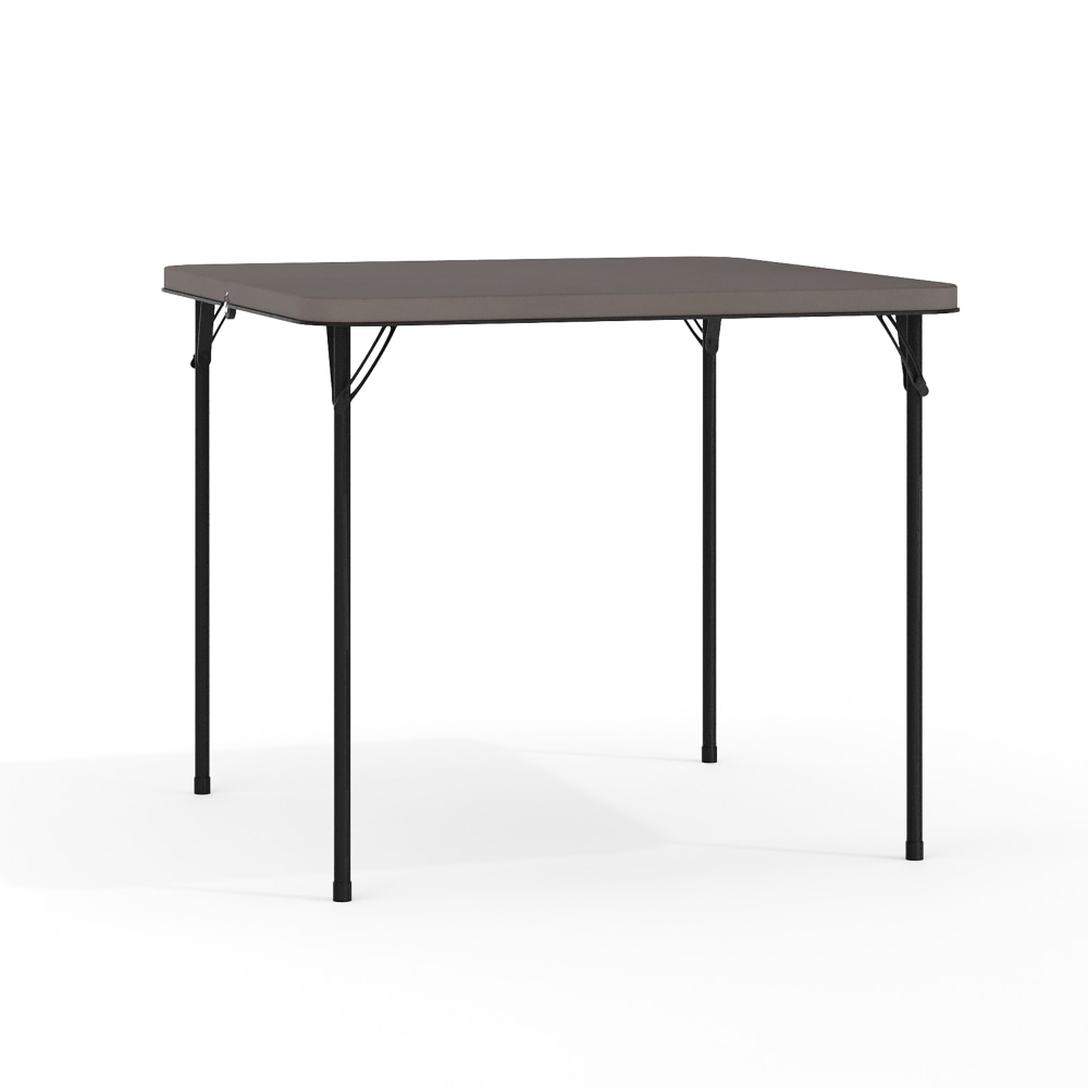 Flash Furniture Square Bi-Fold Plastic Folding Table, 28-1/2”H