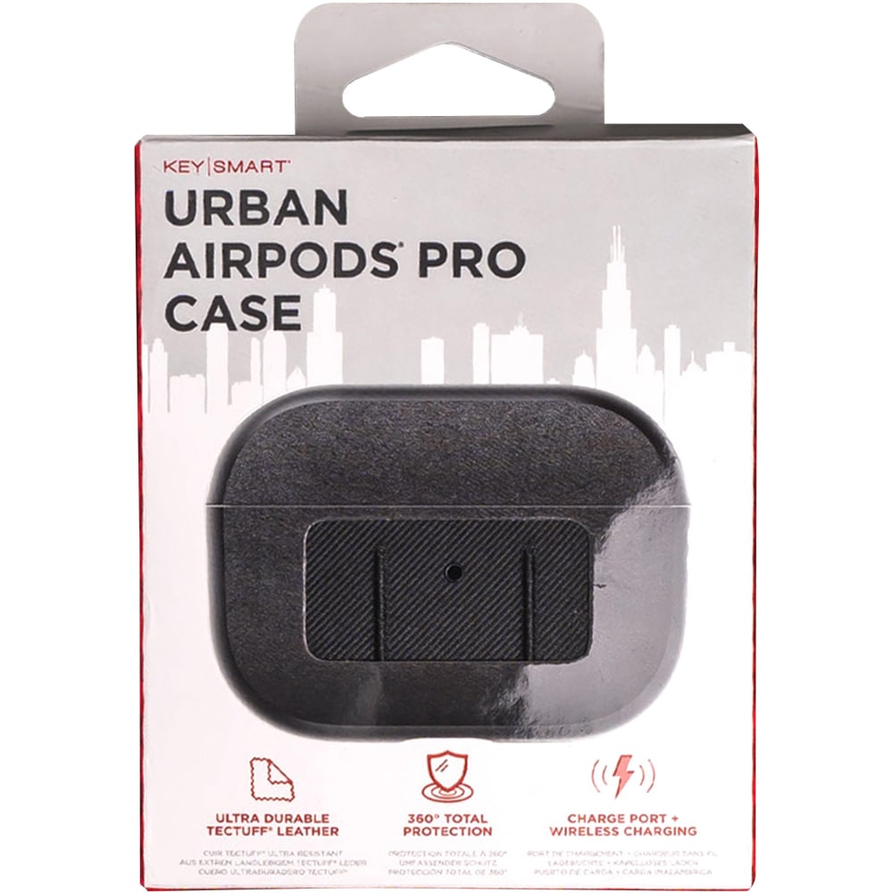 KeySmart TecTuff AirPods Pro Case, Black