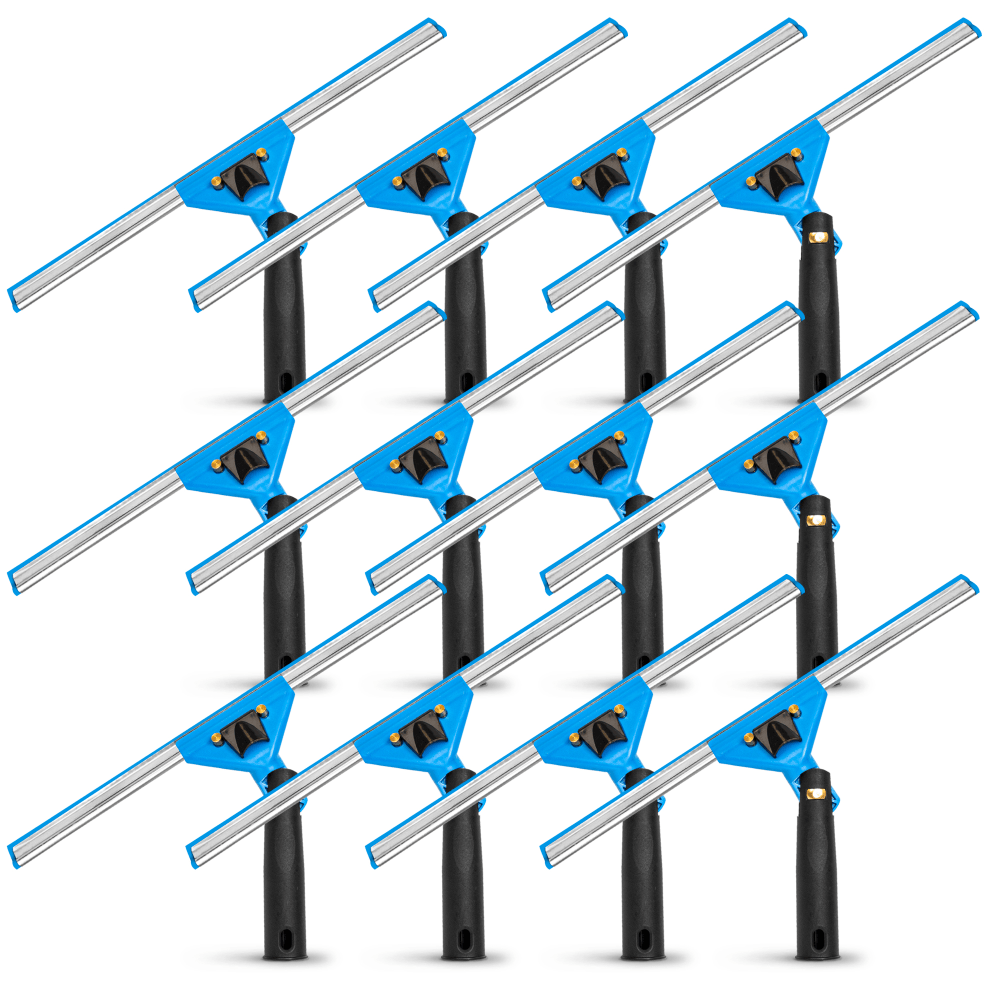Gritt Commercial Swivel Window Squeegees With Quick Release,