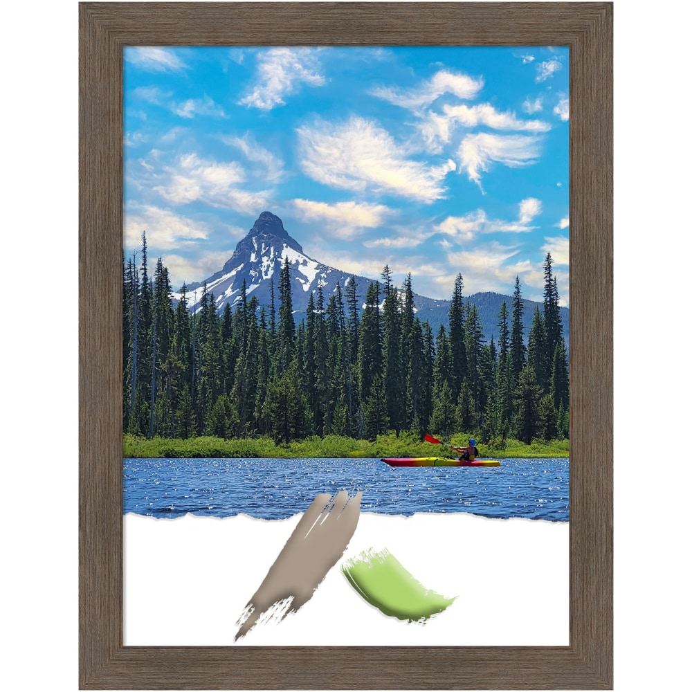 Amanti Art Hardwood Mocha Picture Frame, 21" x