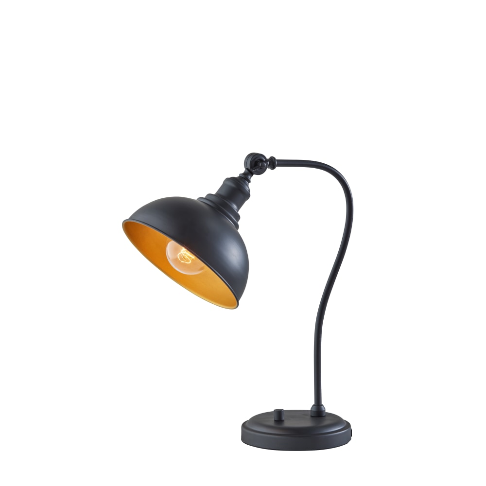 Adesso® Wallace Desk Lamp, 20”H, Black