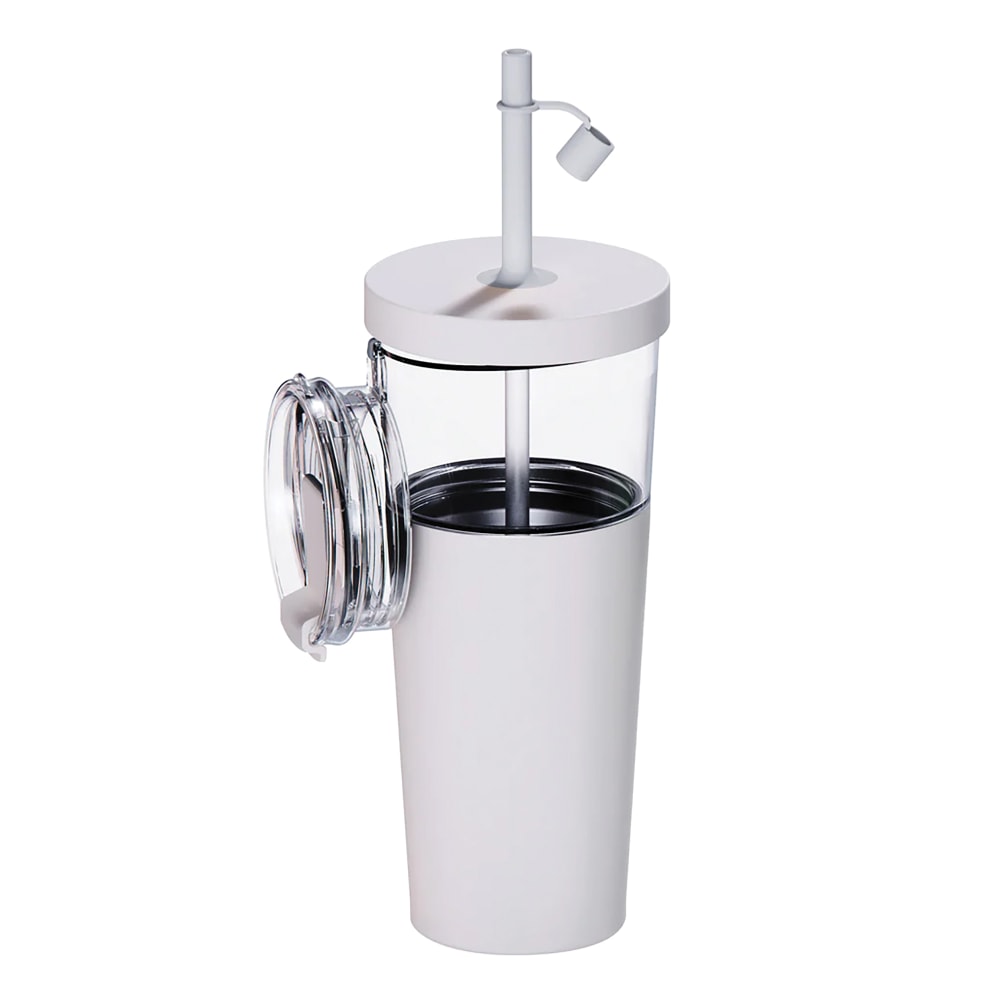 ASOBU Marina See-Through Triton Tumbler With Flexible Straw,