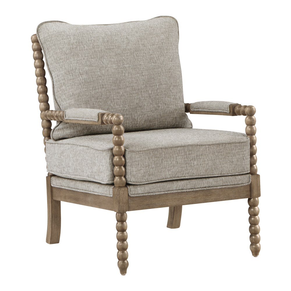 Office Star Fletcher Spindle Accent Chair, Fog