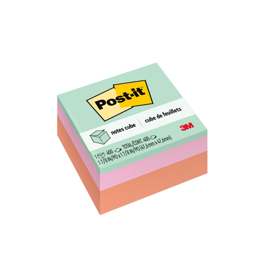 Post-it® Notes Memo Cube, 400 Total Notes, 2"