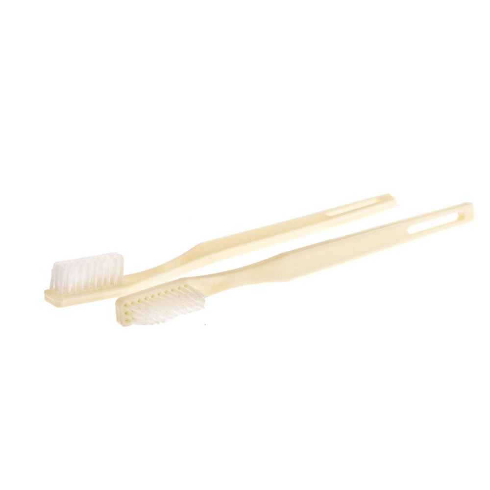 Medline 30-Tuft Adult Toothbrushes, Yellow, Case Of 144