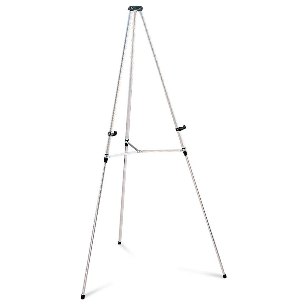 Quartet® Aluminum Lightweight Telescoping Display Easel, Silver