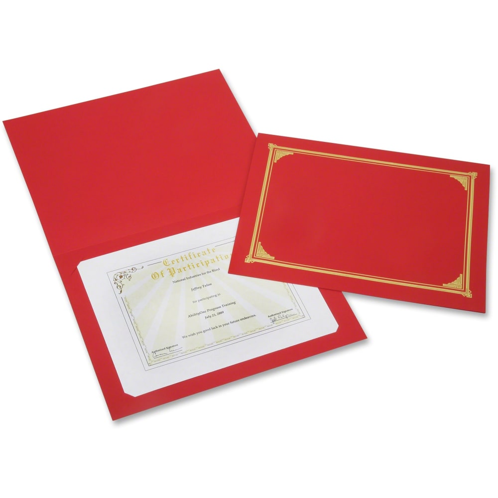 Geographics 30% Recycled Certificate Holder, 8 5/16" x
