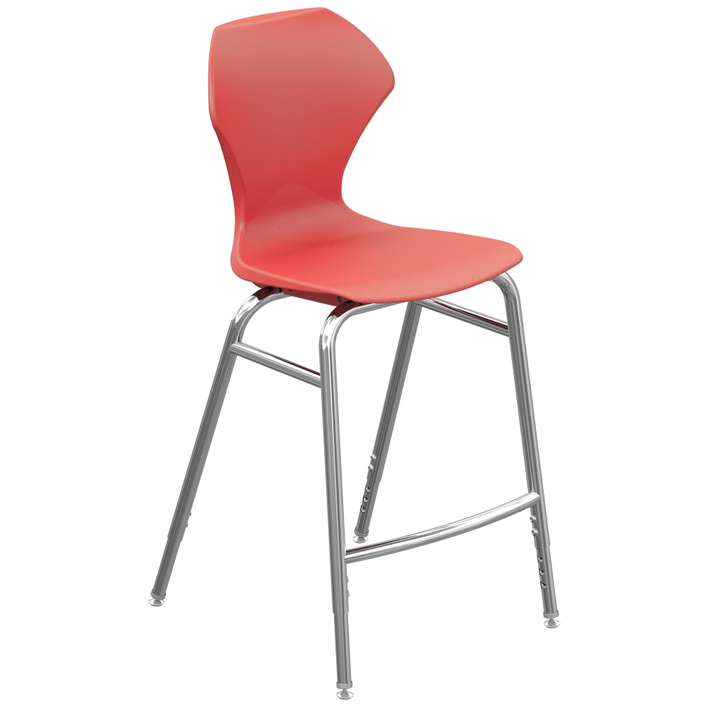 Marco Group™ Apex™ Apex Series Adjustable Stool, Red/Chrome