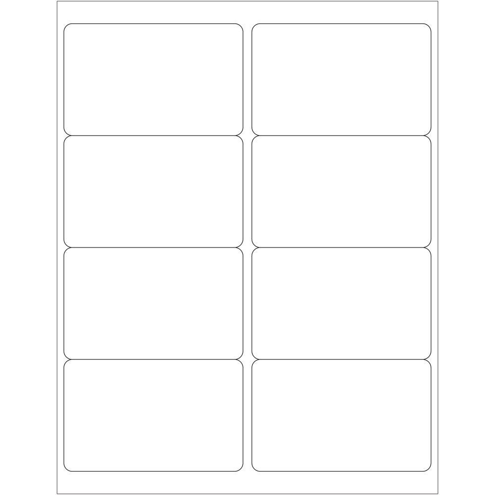 Tape Logic® Inkjet/Laser Labels, LL125, Rectangle, 4" x