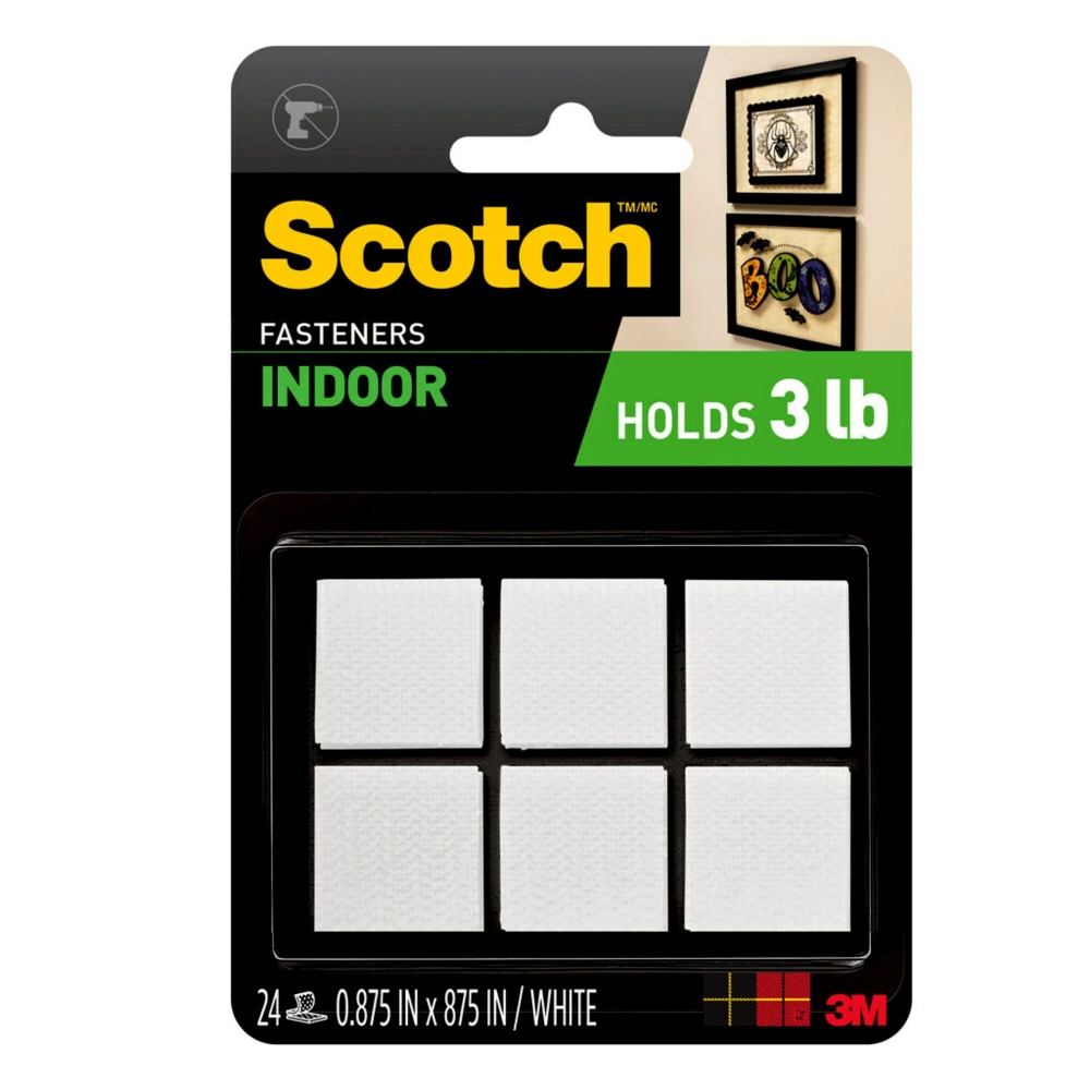 Scotch™ Indoor Fasteners , 7/8 in x 7/8