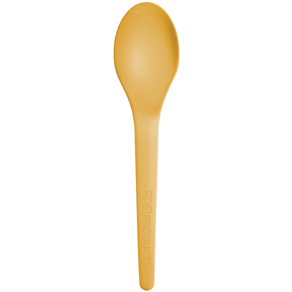 Eco-Products Plantware Spoons, 6", Yellow, Pack Of 1,000