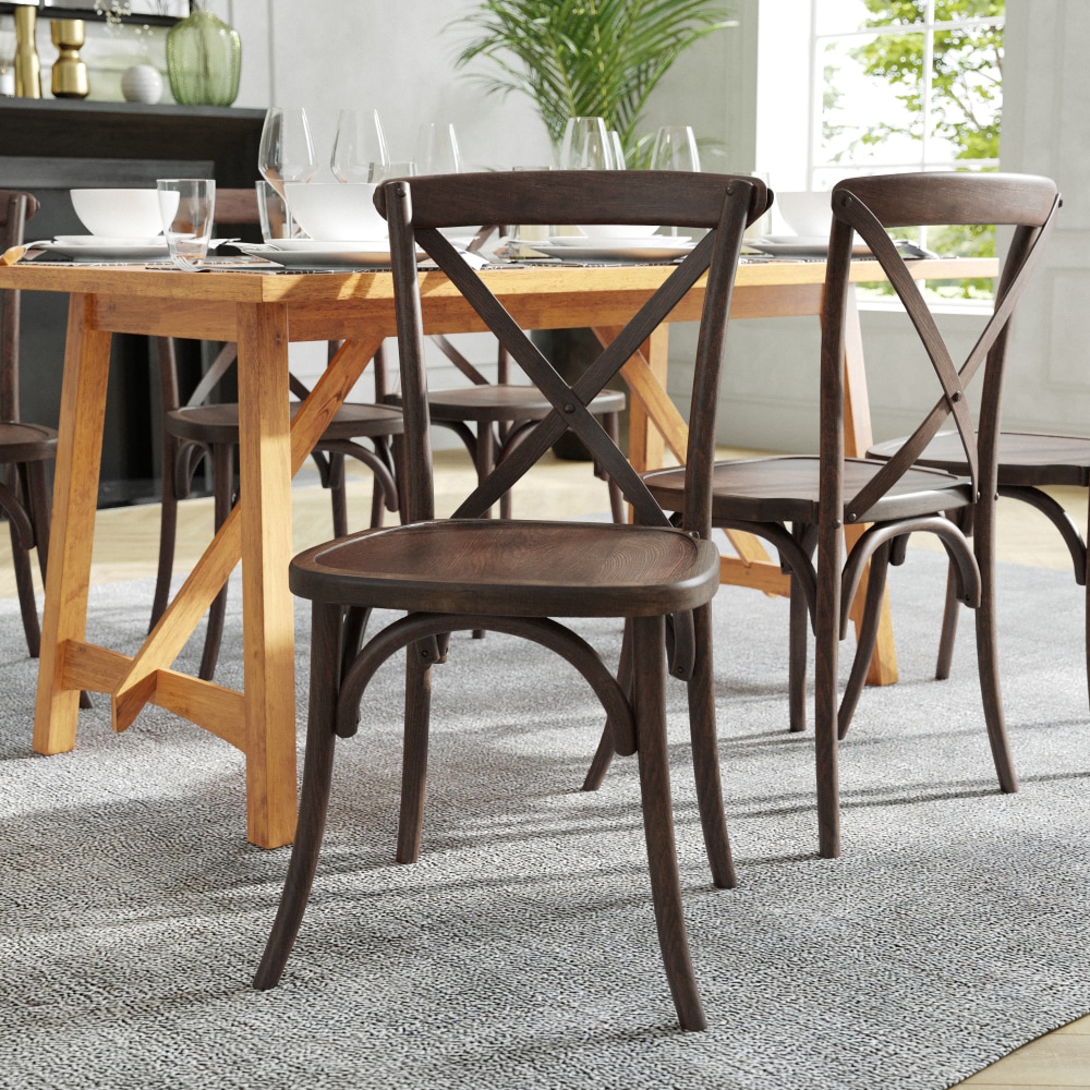 Flash Furniture HERCULES Series Stackable Cross-Back Accent
