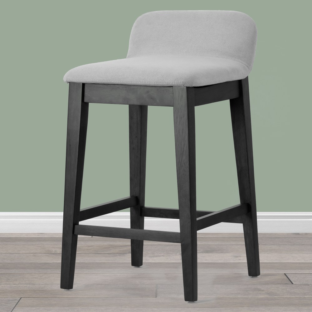Glamour Home Atia Upholstered Fabric Counter-Height Stools With