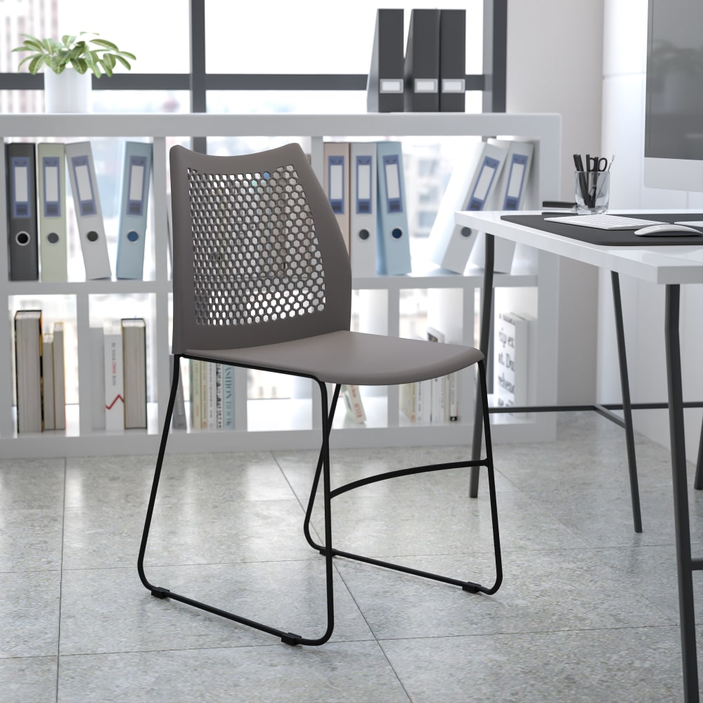 Flash Furniture HERCULES Series Sled-Base Stack Chair With