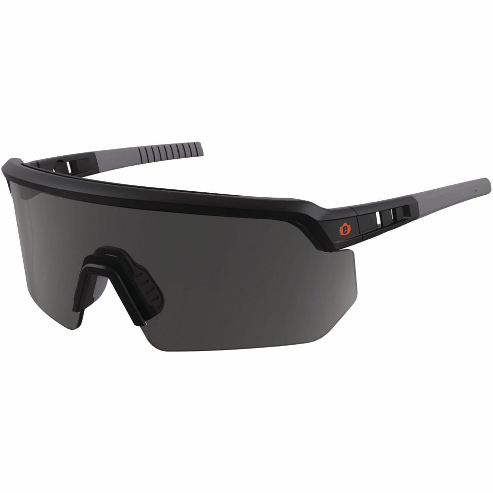 Ergodyne Safety Glasses, Black/Smoke