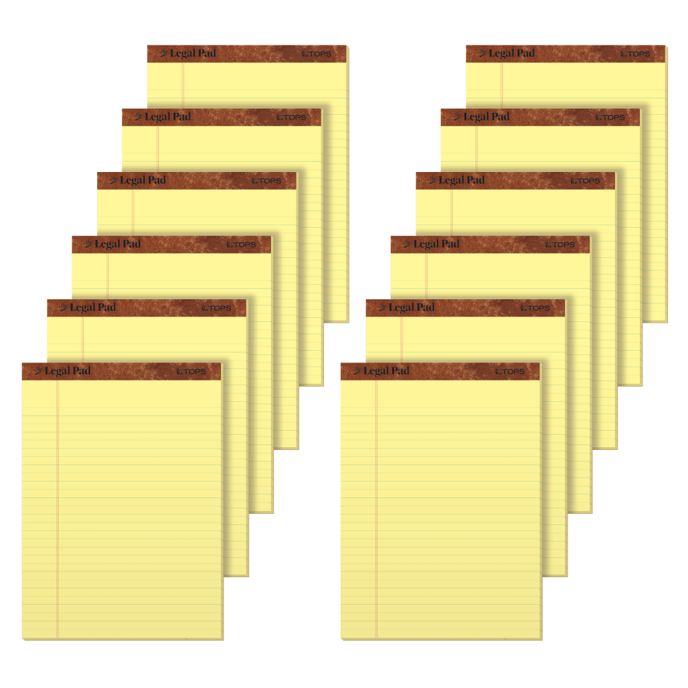 TOPS Letr-trim Perforated Legal Pads - 50 Sheets