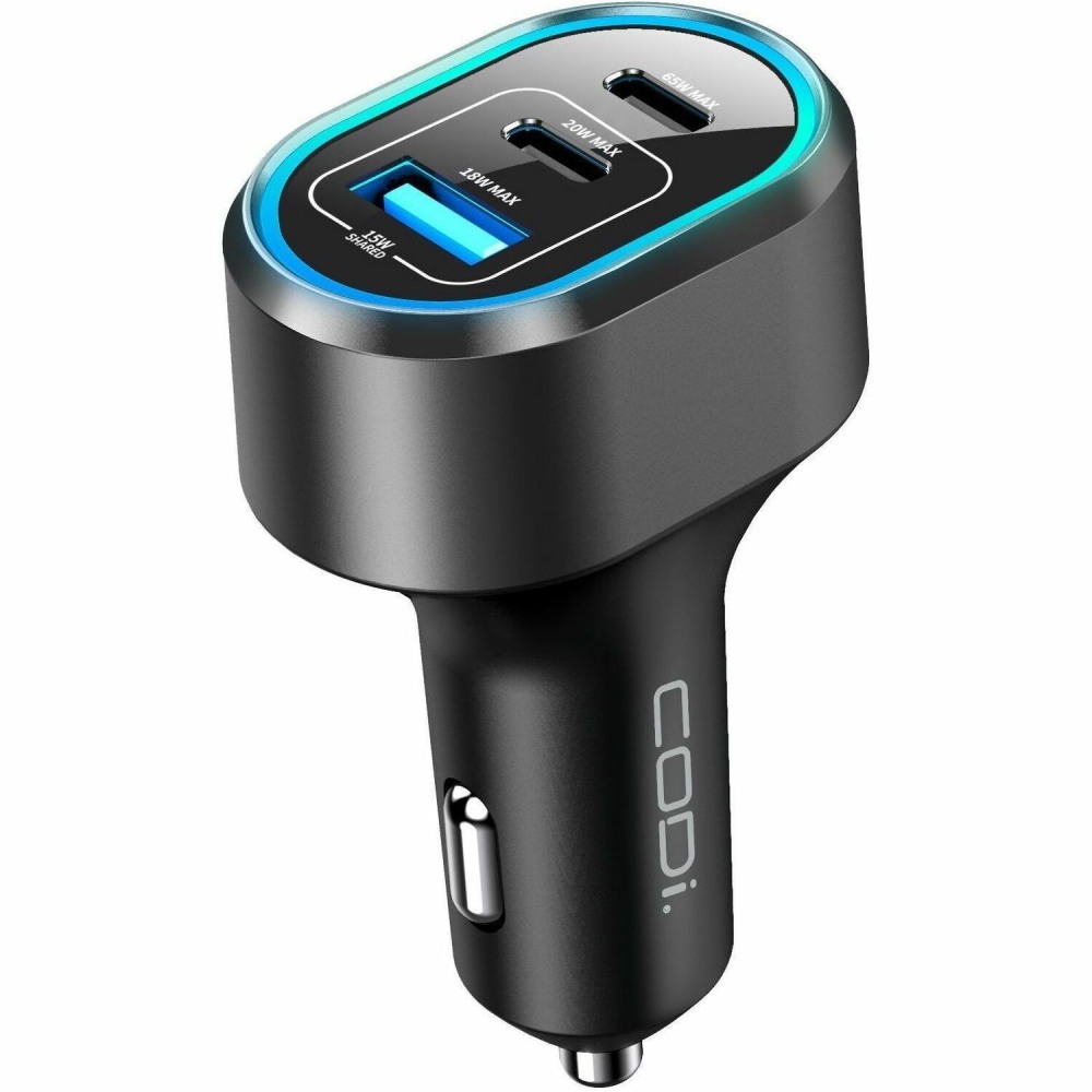 CODi 65W Triple Port Car Charger - USB-C