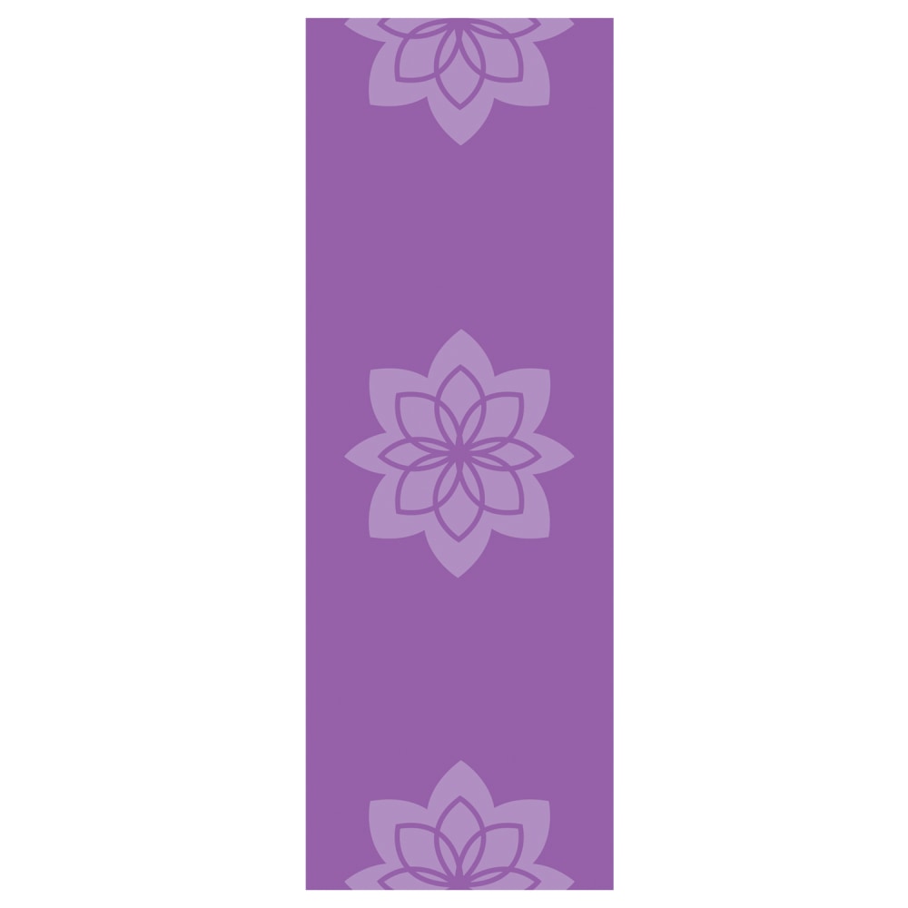 GoFit Zen Lotus Designer Yoga Mat, 3/16”H x