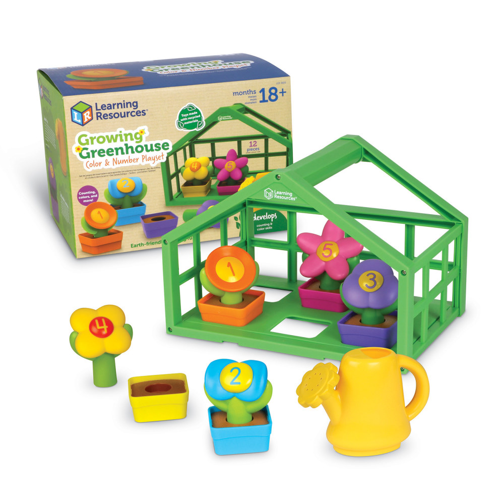 Learning Resources Growing Greenhouse Color And Number Playset,