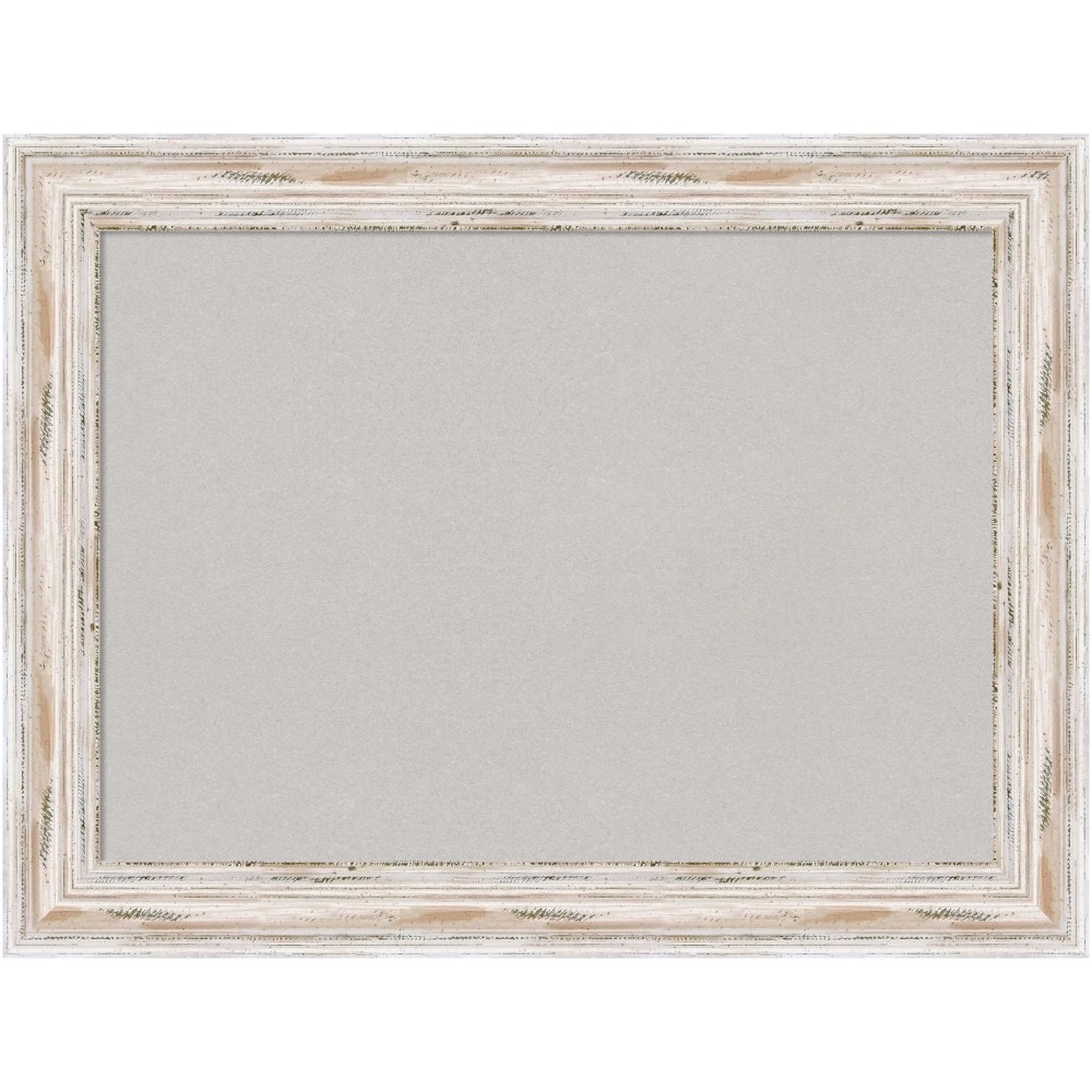 Amanti Art Rectangular Non-Magnetic Cork Bulletin Board, Gray,