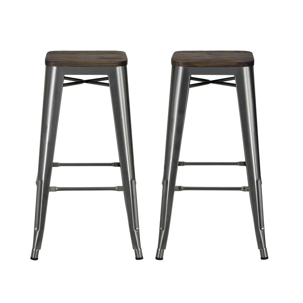 DHP Fusion Backless Bar Stool, Charcoal