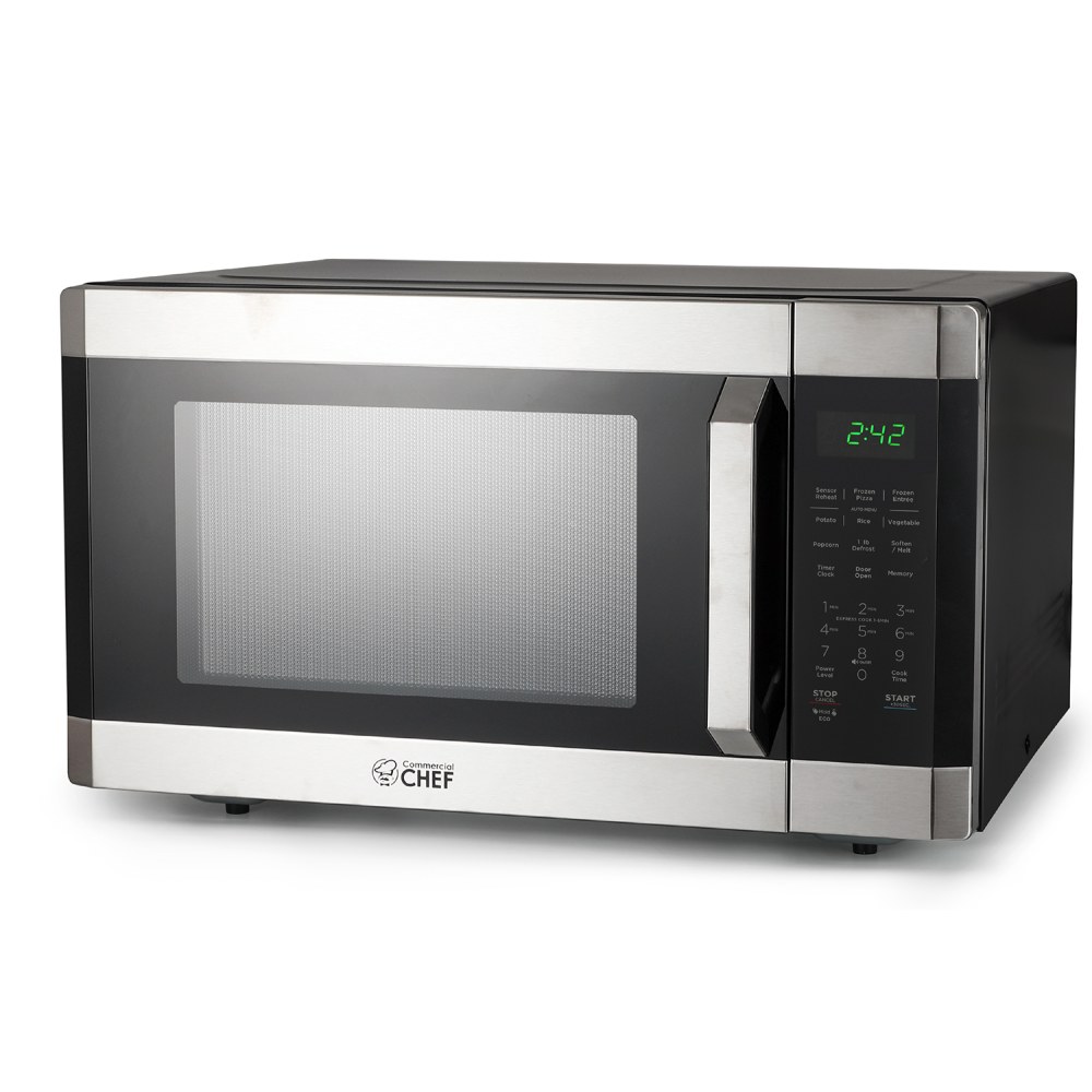 Commercial Chef 1.6 Cu. Ft. Countertop Microwave Oven,