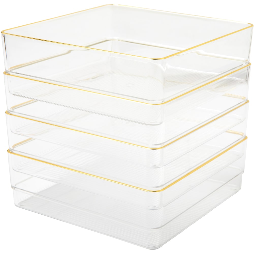 Martha Stewart Kerry Plastic Stackable Office Desk Drawer