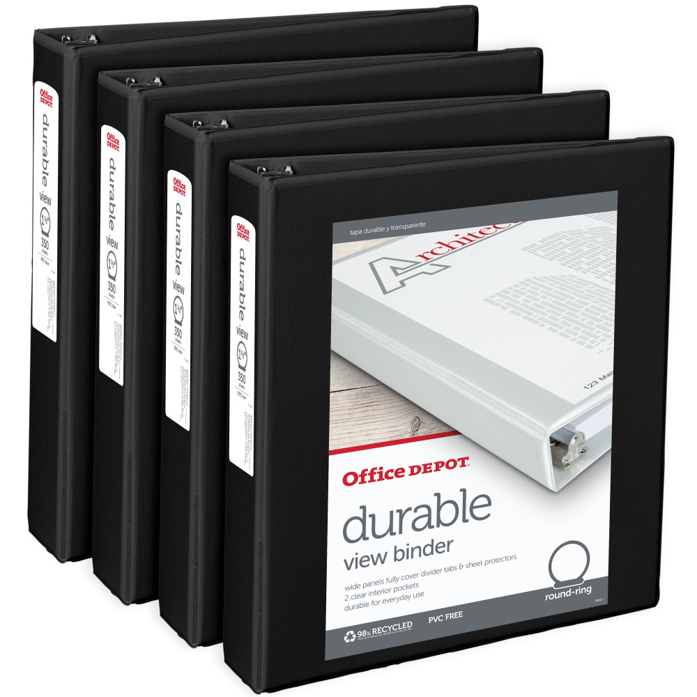 Office Depot® Brand Durable View 3-Ring Binder, 1