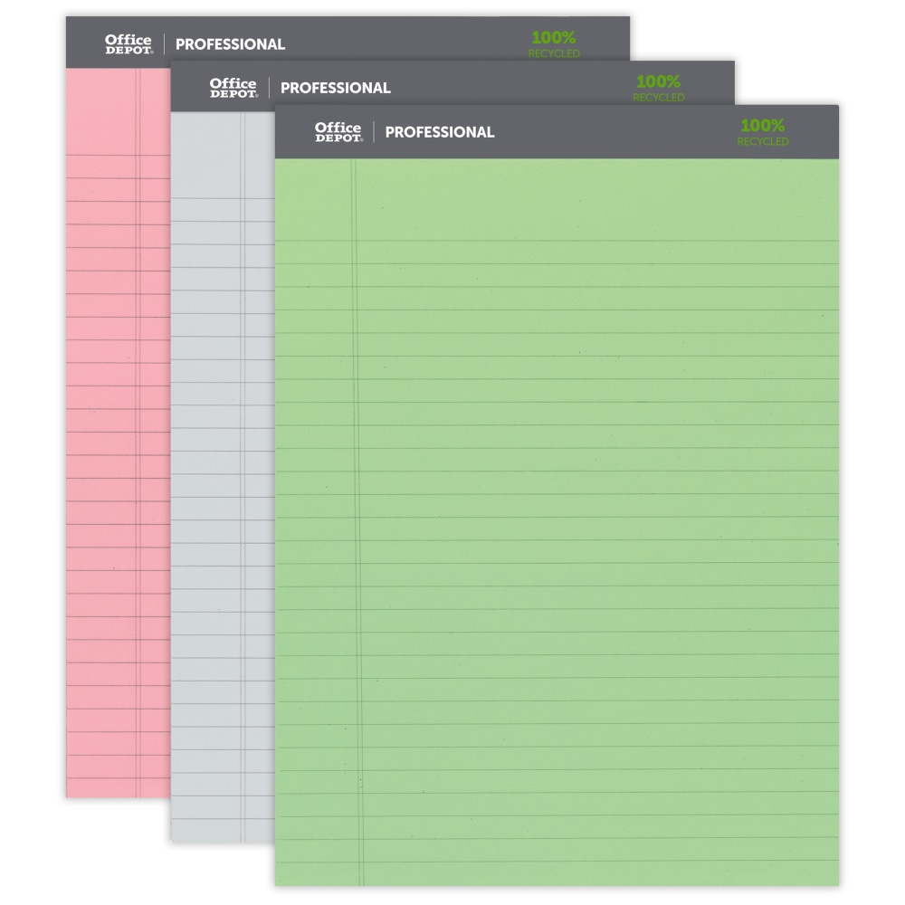 Office Depot® Brand Professional Writing Pads, 8-1/2" x
