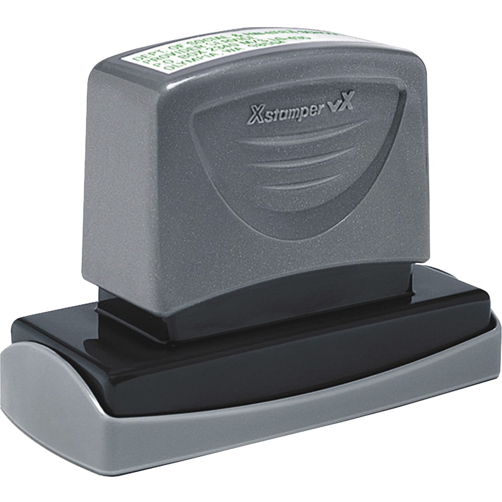 Xstamper VX Pre-inked Address Stamp - Custom Message