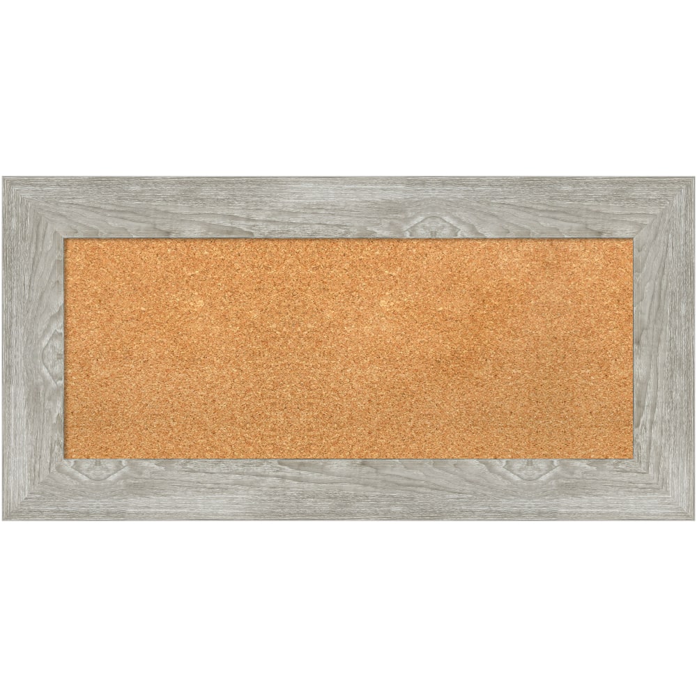 Amanti Art Rectangular Non-Magnetic Cork Bulletin Board, Natural,