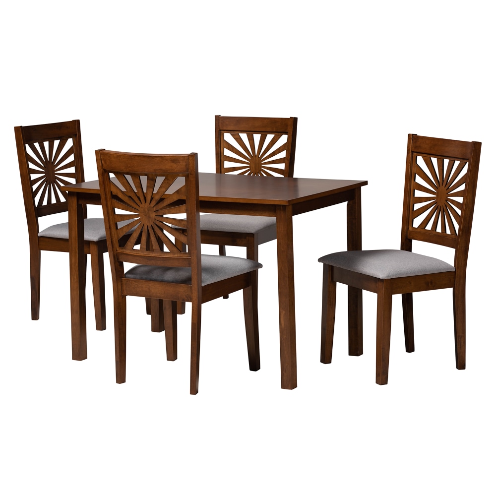 Baxton Studio Olympia Modern 5-Piece Dining Set, 29-3/16”H