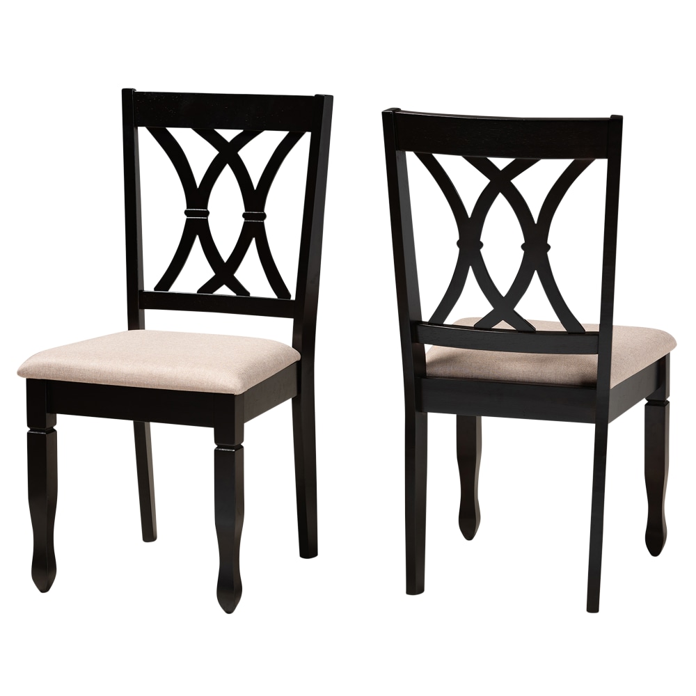 Baxton Studio 10527 Dining Chairs, Sand Brown, Set