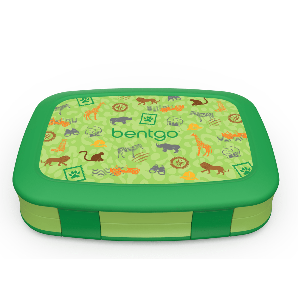 Bentgo Kids Prints 5-Compartment Lunch Box, 2"H x