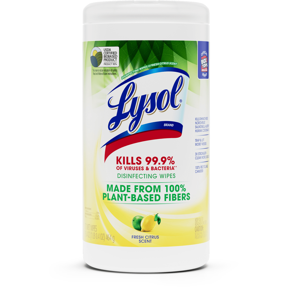 LYSOL® Disinfecting Wipes with Citric Acid - Fresh