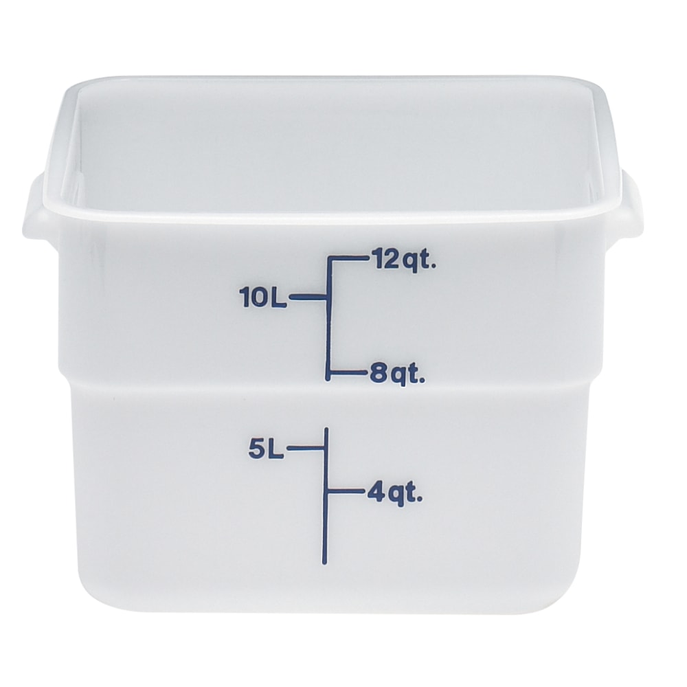 Cambro Poly CamSquare Food Storage Containers, 12 Qt,