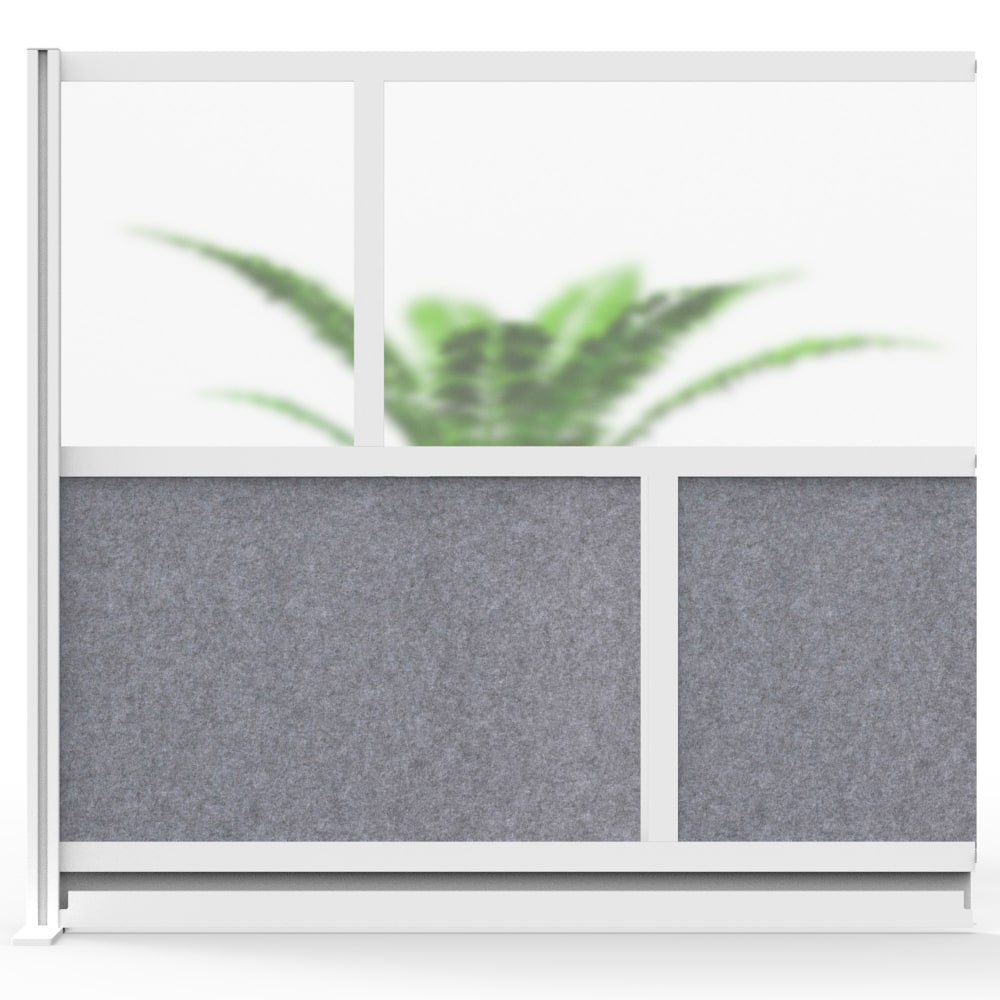 Luxor Modular Room Divider Wall System Add-On, 53"