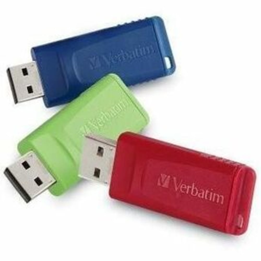 Verbatim Store 'n' Go 16GB USB 3pk, Red/Blue/Green
