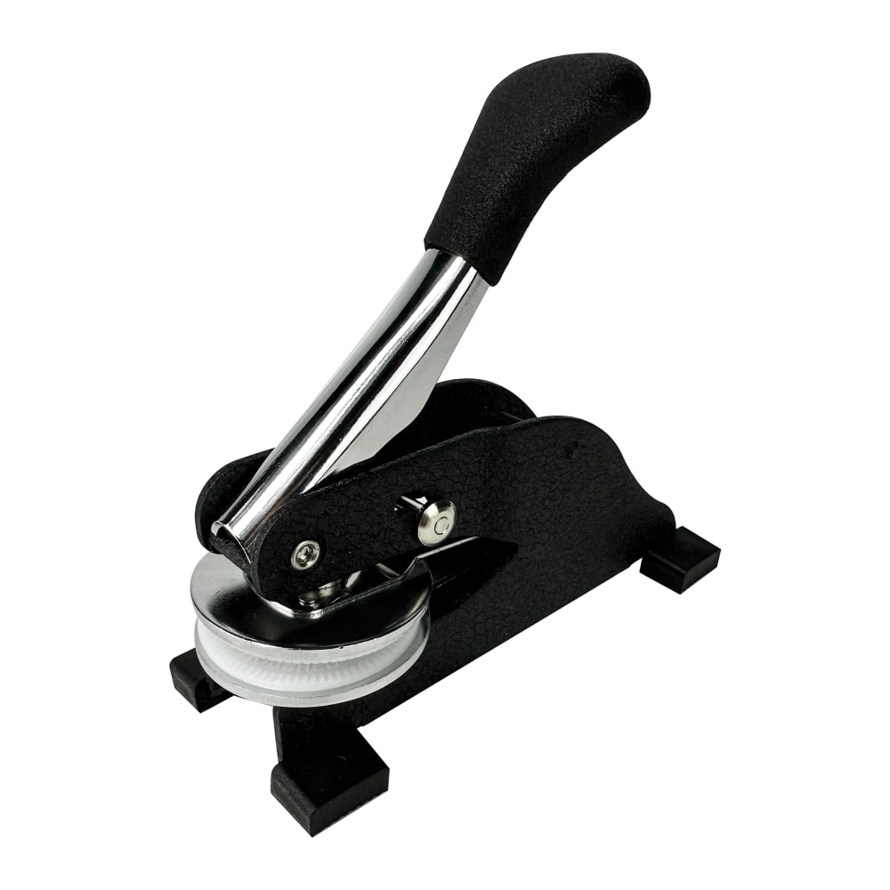 Custom Logo/Art And Text Desk Embosser Seal, Round,