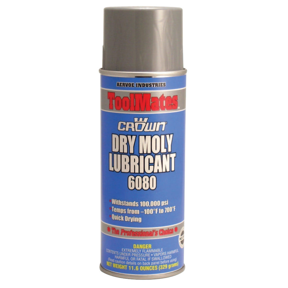 Aervoe Crown Dry Moly Lubricant Aerosol Spray, 11.6