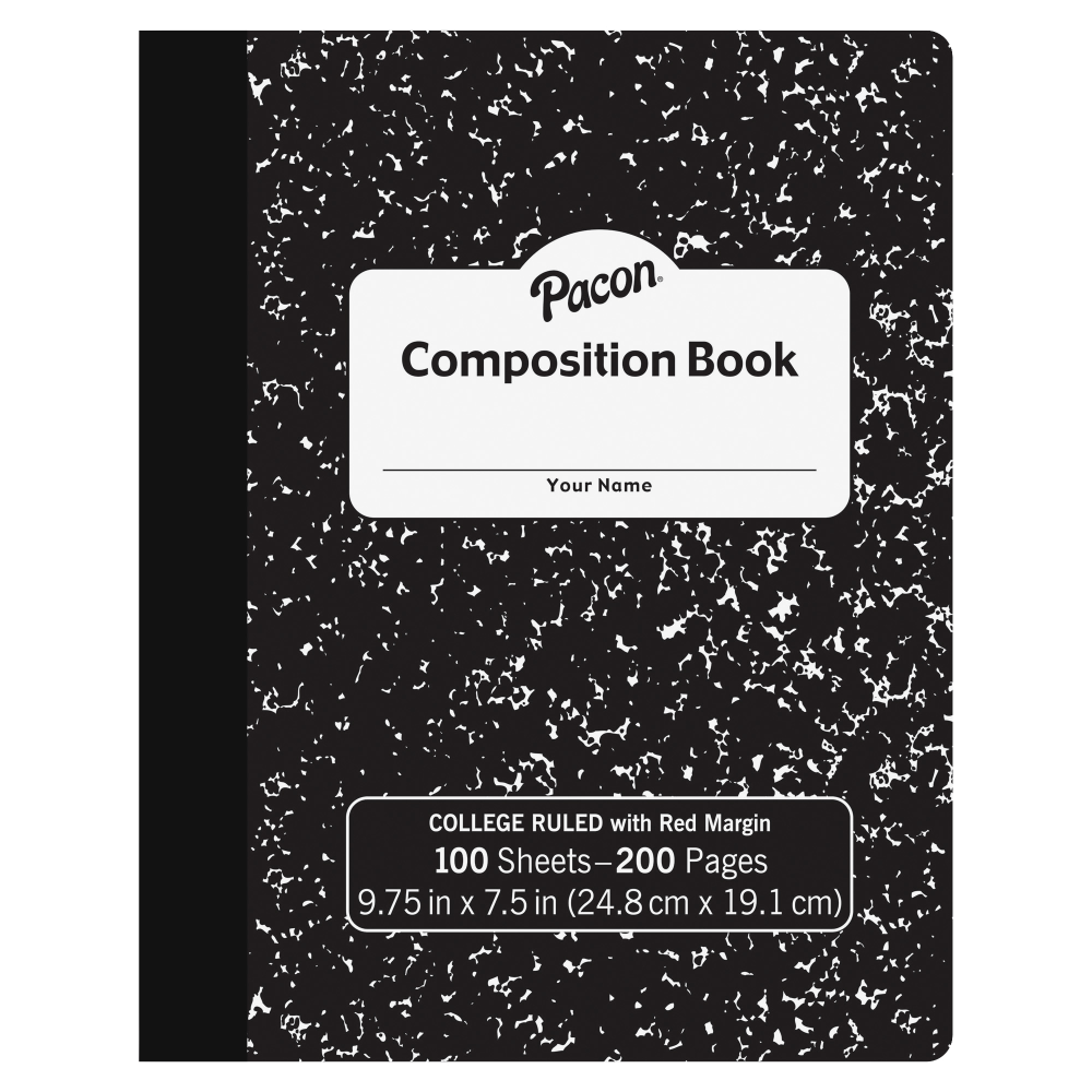 Pacon Composition Book, 9-13/16" x 7-1/2", College