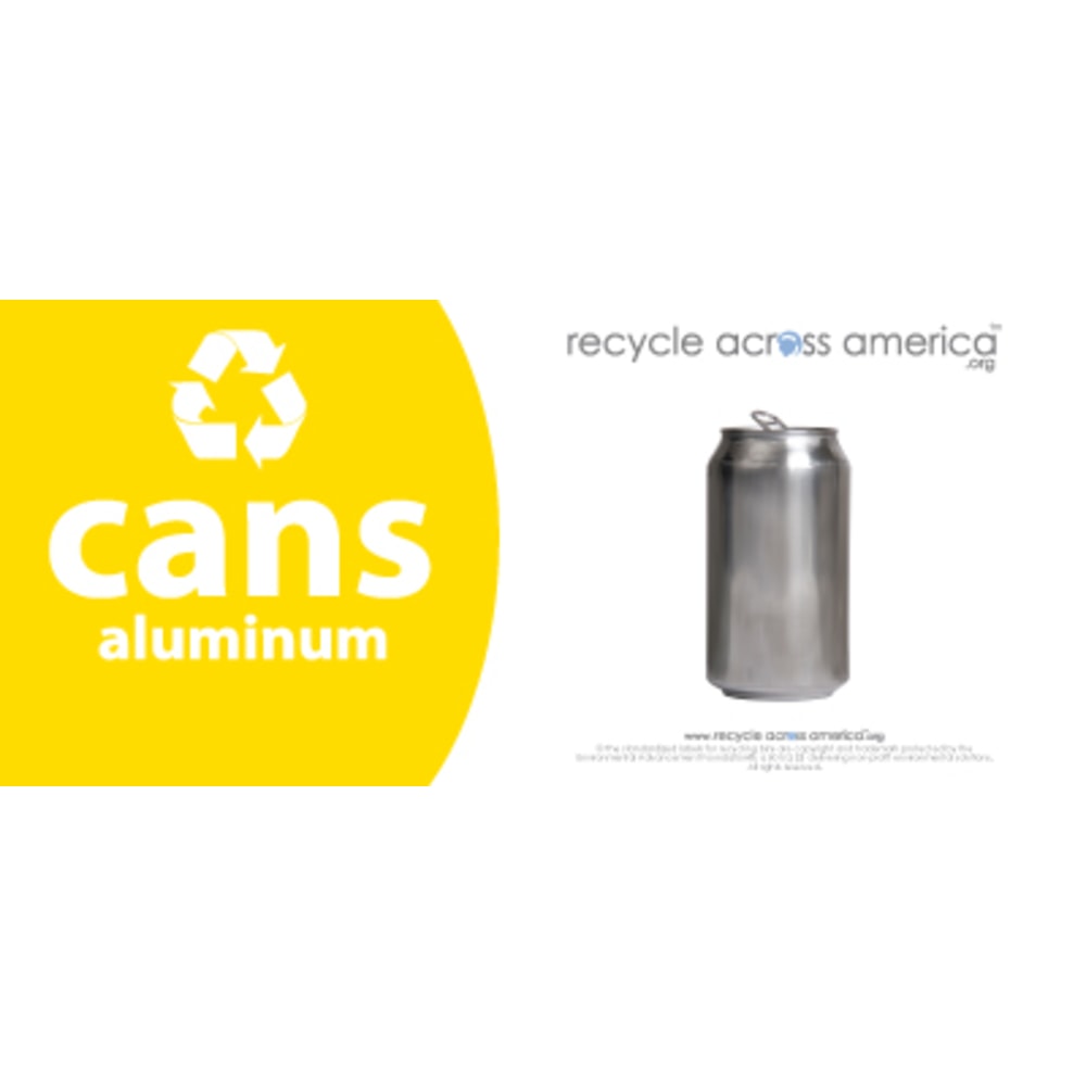 Recycle Across America Aluminum Cans Standardized Recycling
