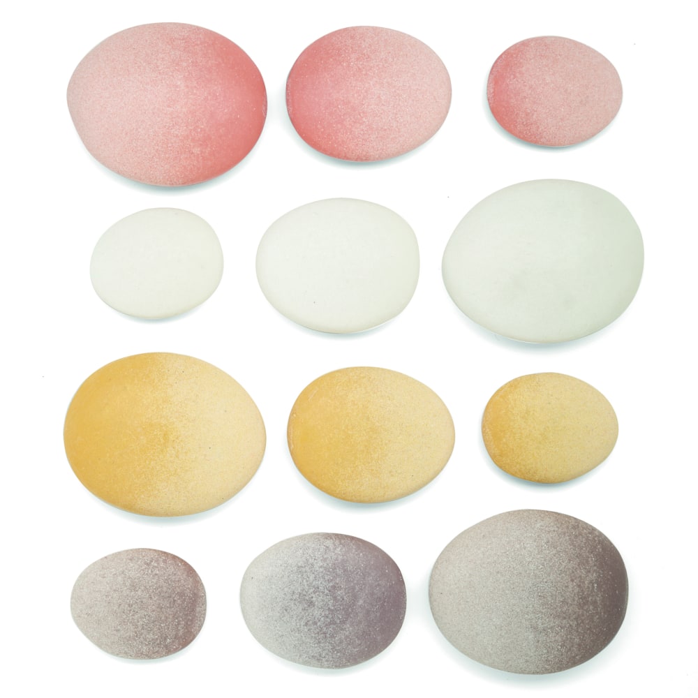 Yellow Door Natural Sorting Stones, Pack Of 12