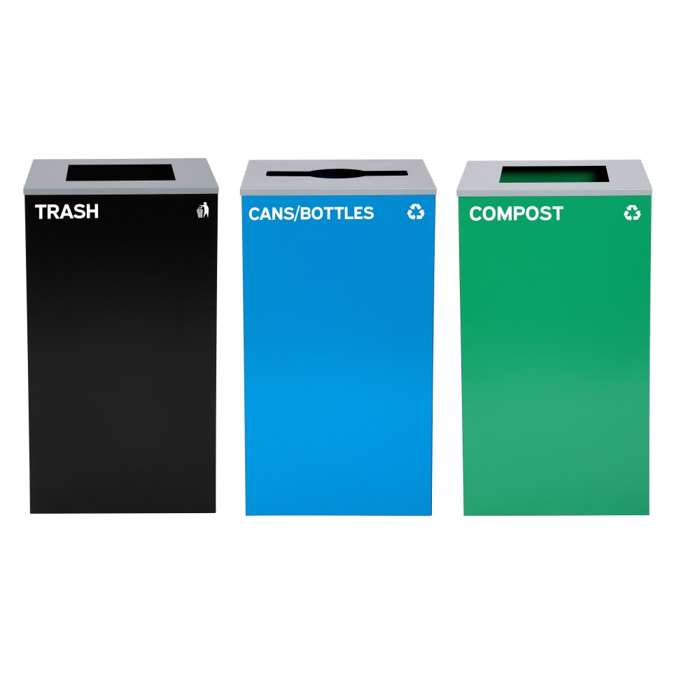 Alpine Industries Stainless-Steel Open Top Cans/Bottles, Compost