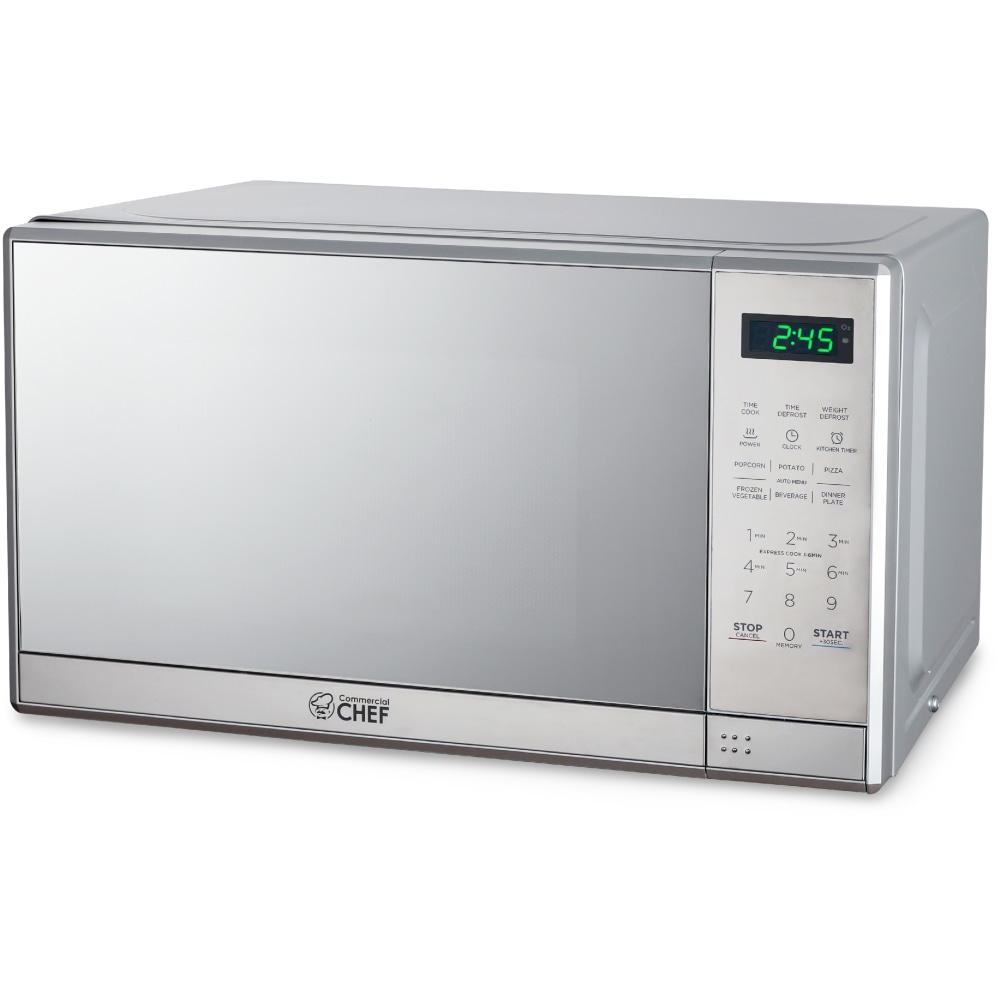 Commercial Chef Small Countertop Microwave With Digital Display,